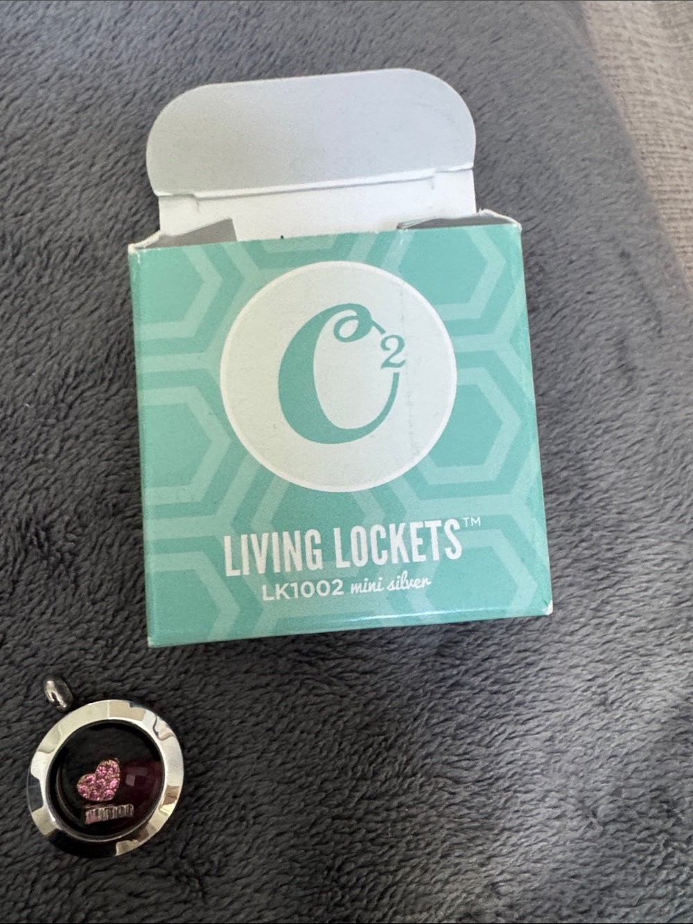 Origami Owl mini locket with charms
